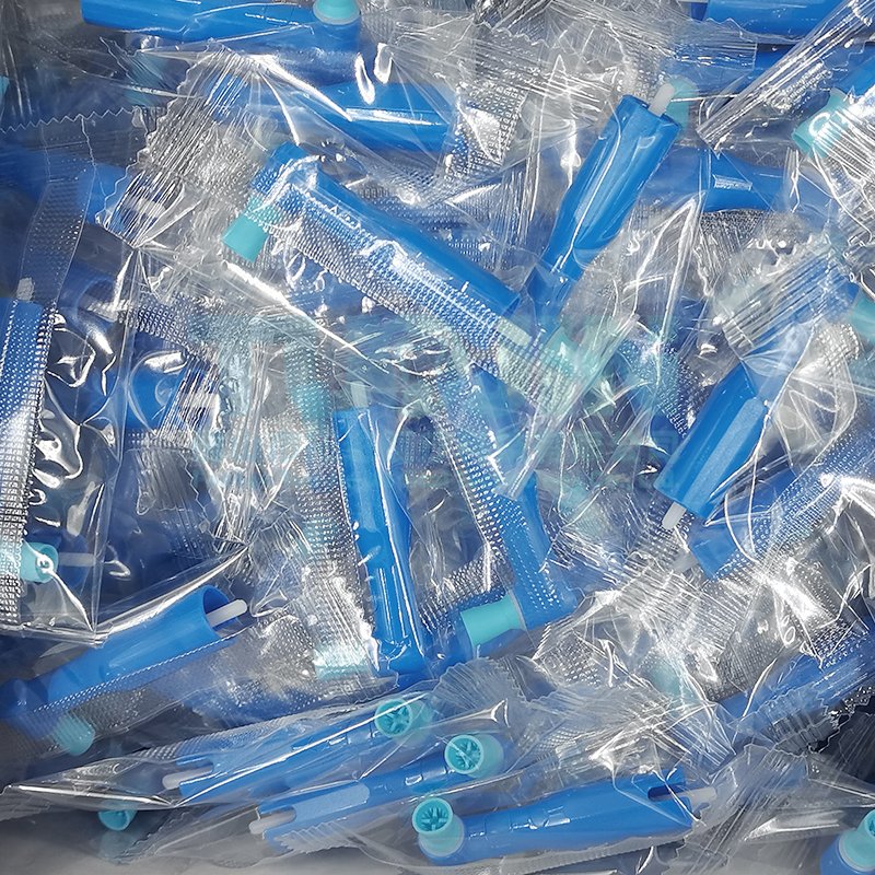 Dental Disposable Prophy Angles Soft Cup Latex Free Straight Low Speed Handpieces Blue Purple Dentistry Polishing Tools