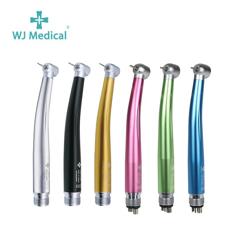 Dental Product Hot Sale Rainbow Dental Handpiece Push Button High speed handpiece Dental Turbine 2/4 hole