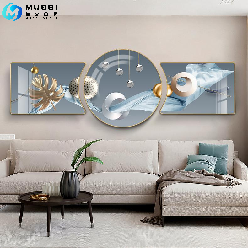 Wholesale abstract wall art floating frame canvas painting used for family living room sofa background wall bedroom decoration