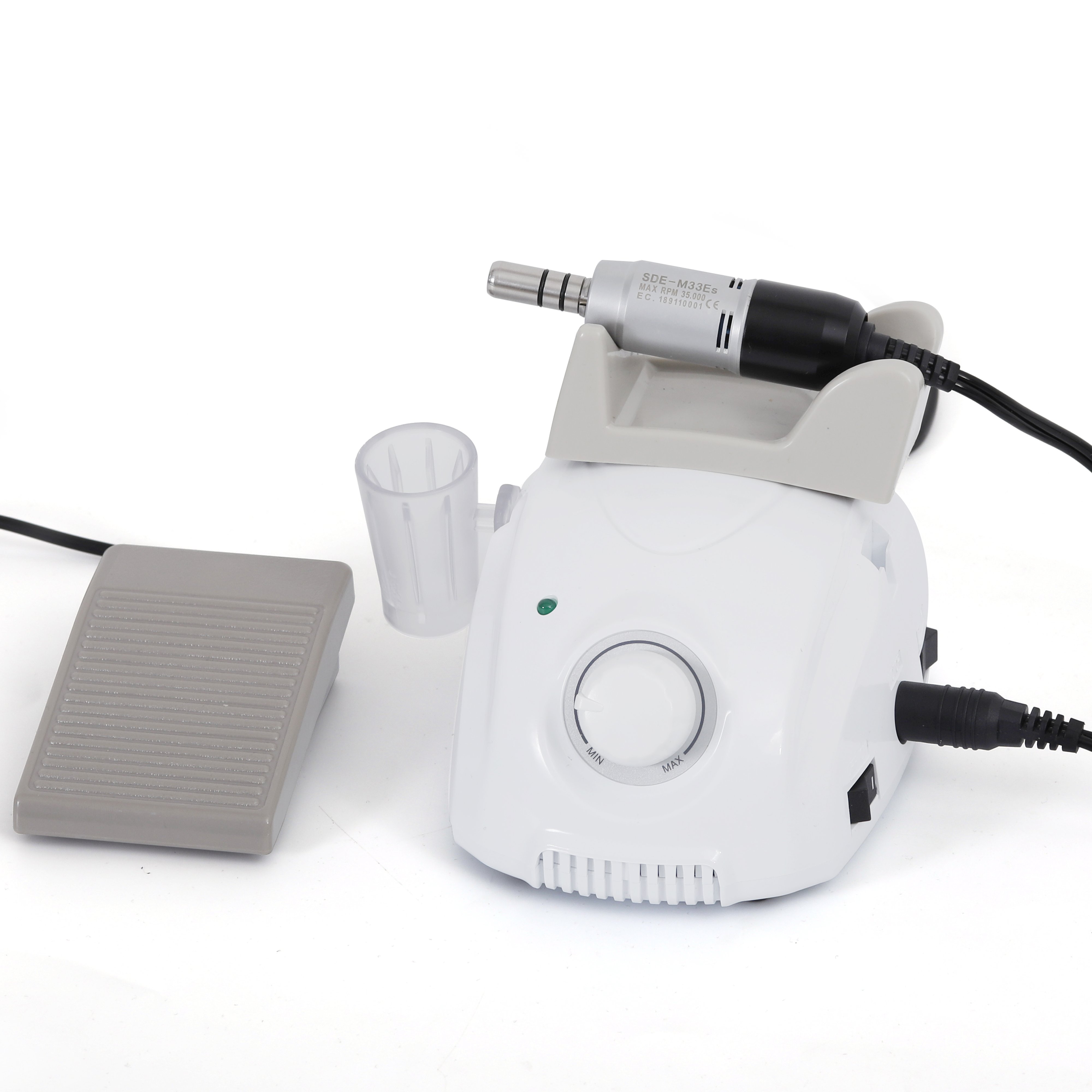 35000rpm brush handpiece sde m33es micromotor champion 3 with foot pedal zdmarathon 3 nail drill