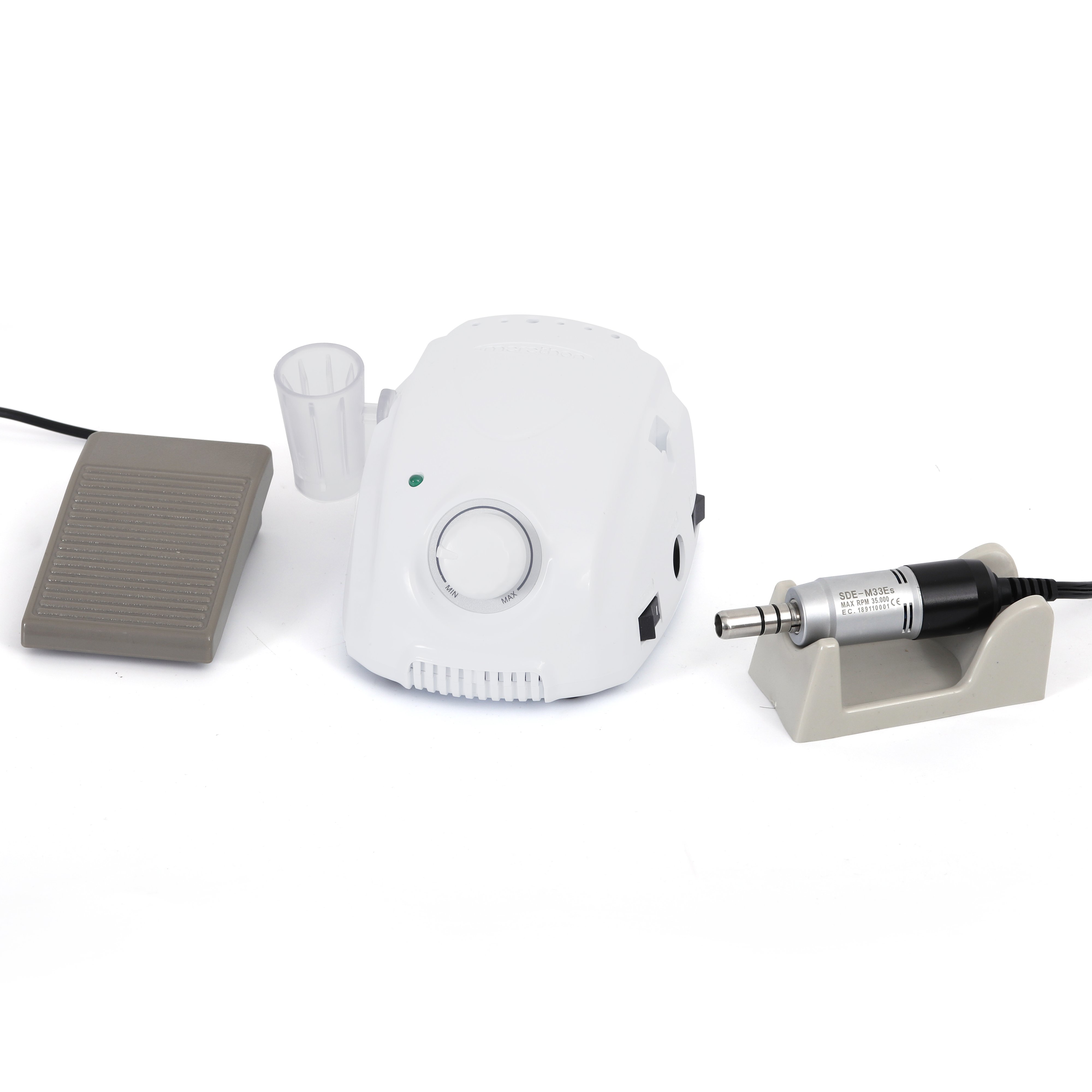 35000rpm brush handpiece sde m33es micromotor champion 3 with foot pedal zdmarathon 3 nail drill