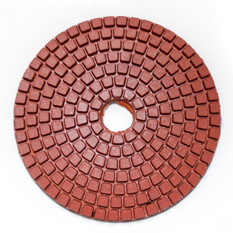 PMS 4inch Diamond Wet Polishing Pad Triangle Granite Marble Stone Polishing Granite Polishing Pad