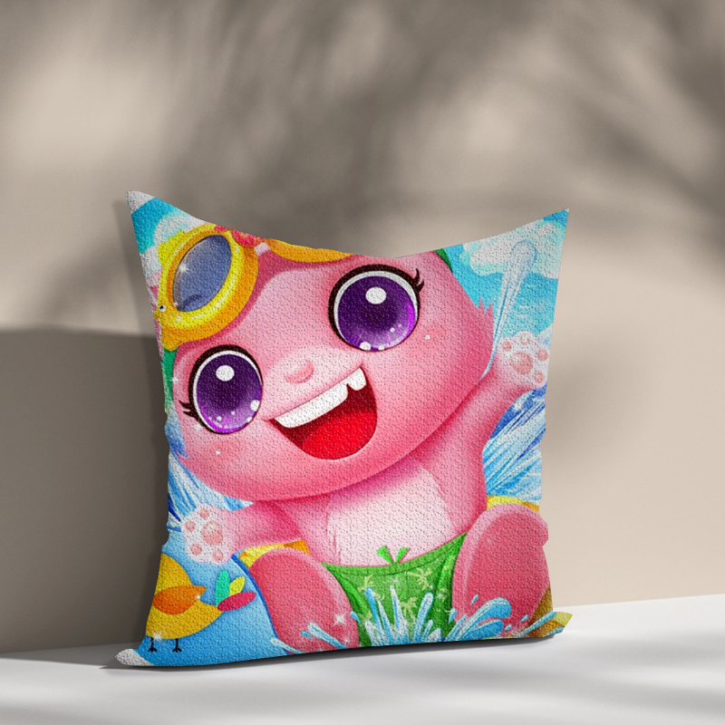 Fun Pet Waterpark 5D diamond painting pillowcase DIY round mosaic diamond painting cushion animal diamond painting