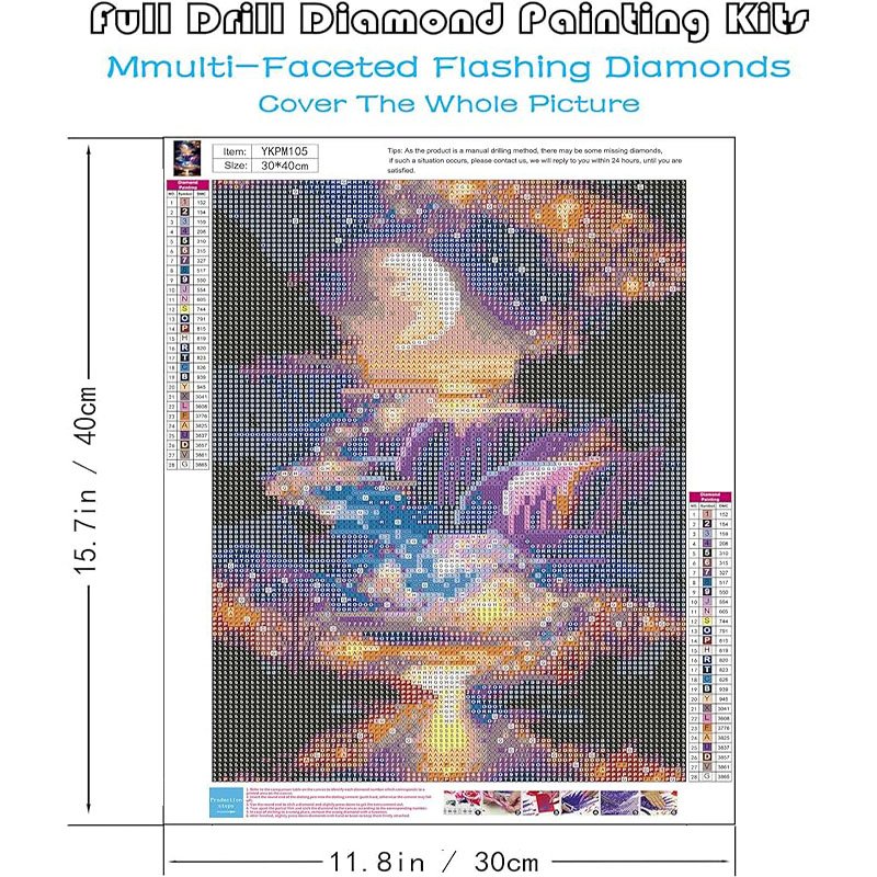 Moonlight Waterfall Diamond Painting Handmade DIY Toy Dream Landscape Series Diamond paintings and home wall decoration arts