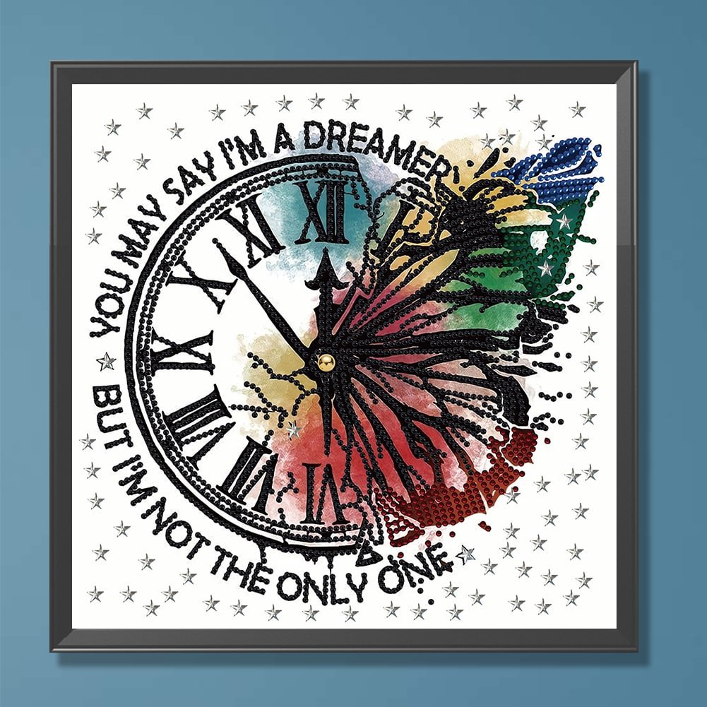 Crystal Diamond Painting Butterfly Special Shaped Diamond Painting Clock Home Decor