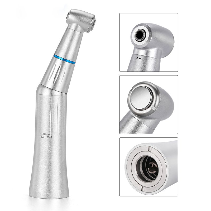 AZDENT E-type Push Button Low Speed Internal Spray Contra Angle Dental Handpiece