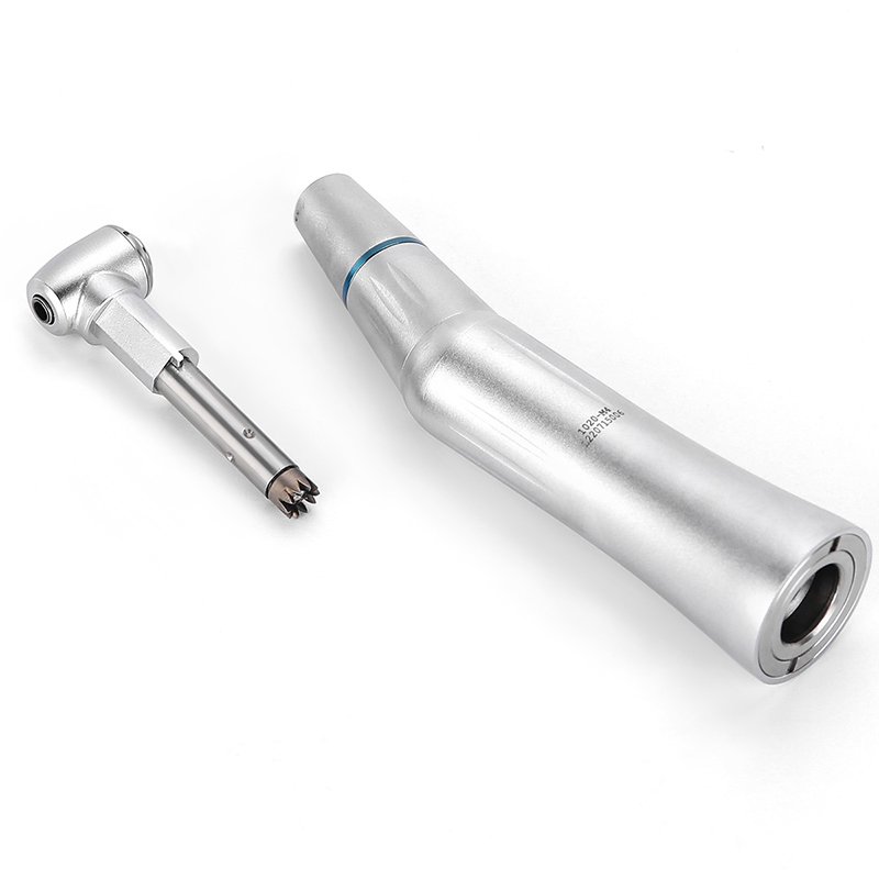 AZDENT E-type Push Button Low Speed Internal Spray Contra Angle Dental Handpiece