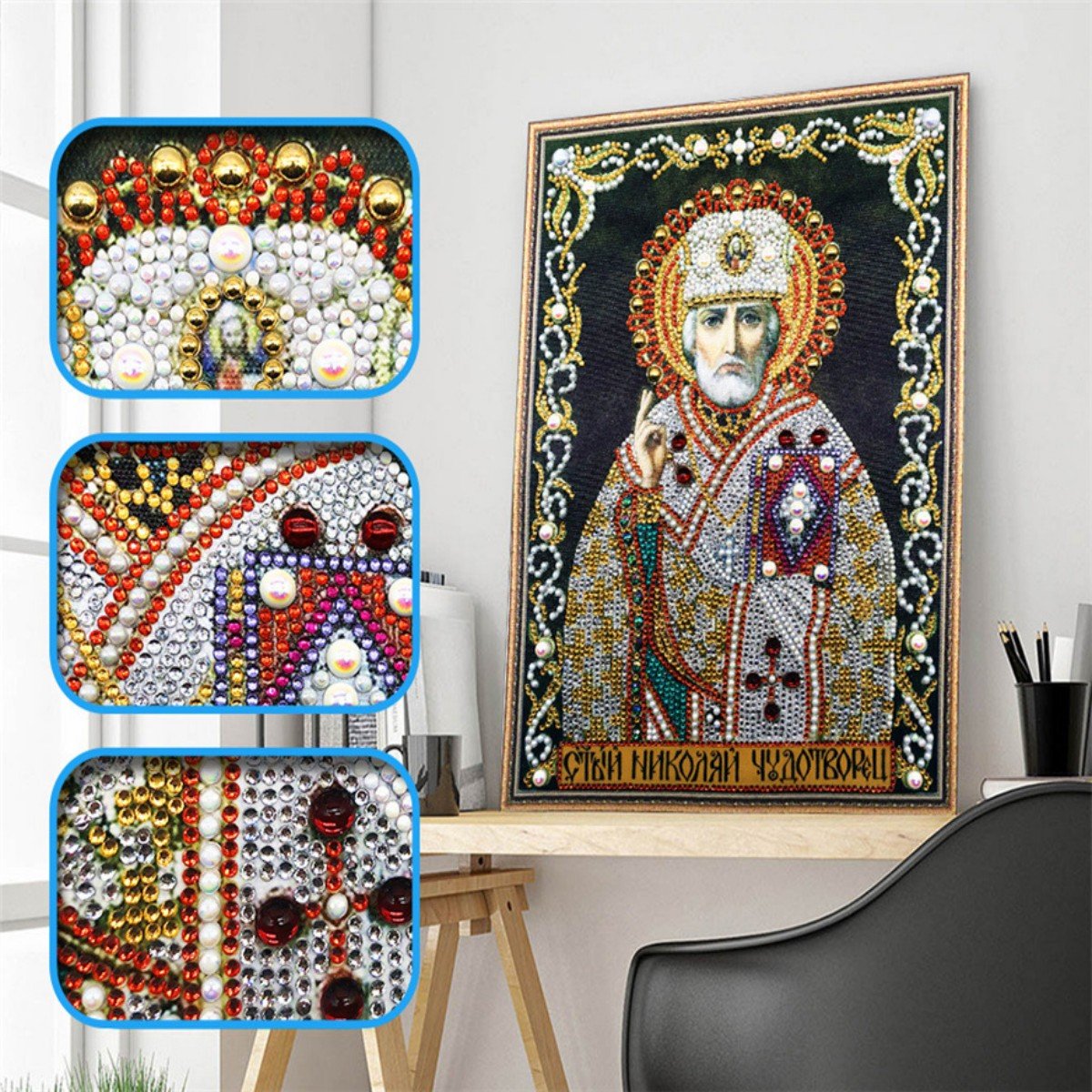Special Shaped Drill Icon Religion Diamond Painting Virgin Mary Rhinestone Embroidery With Diamonds Painting
