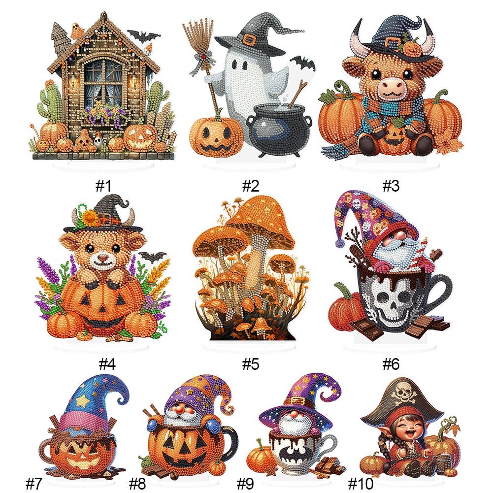 Diamond Painting Acrylic Halloween Yak Goblin 5D DIY Craft Ornament