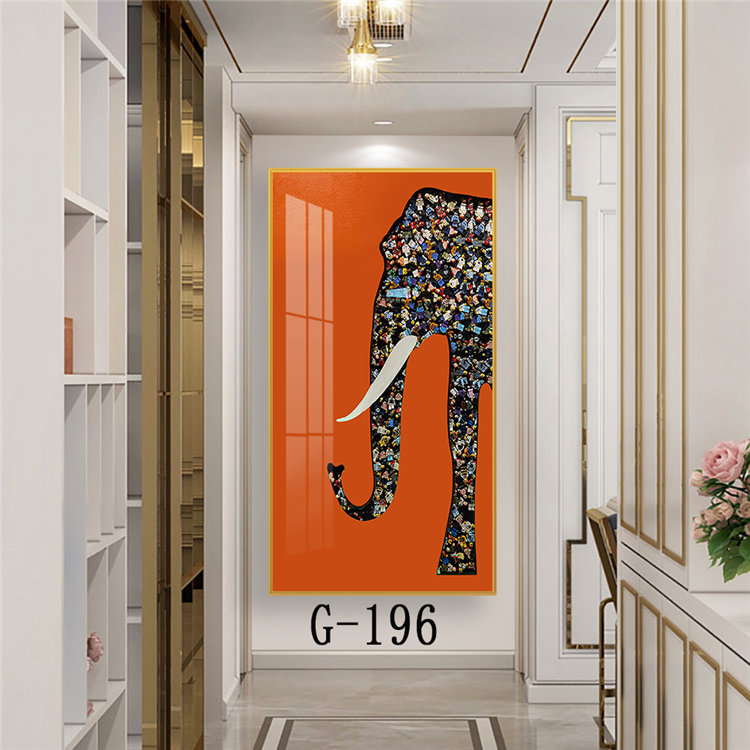 Luxury Large Size 48" Framed Art Painting Horse 5D Fashion Crystal Porcelain Diamond Paintings For Hotel Home Wall Decor