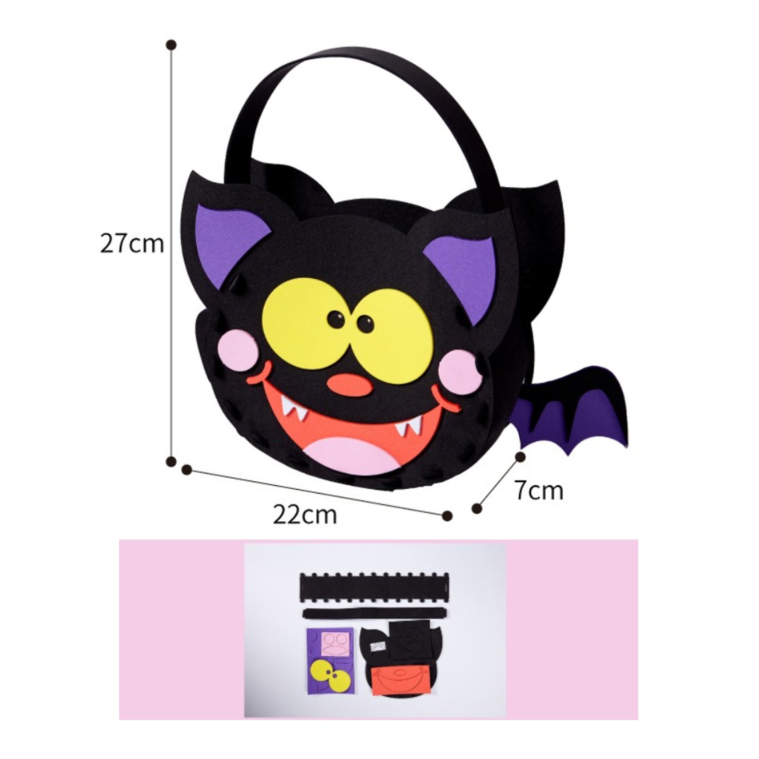 Halloween gift for children only toy pumpkin hand made material pack