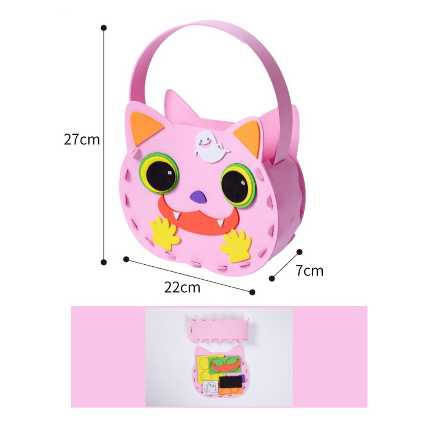 Halloween gift for children only toy pumpkin hand made material pack