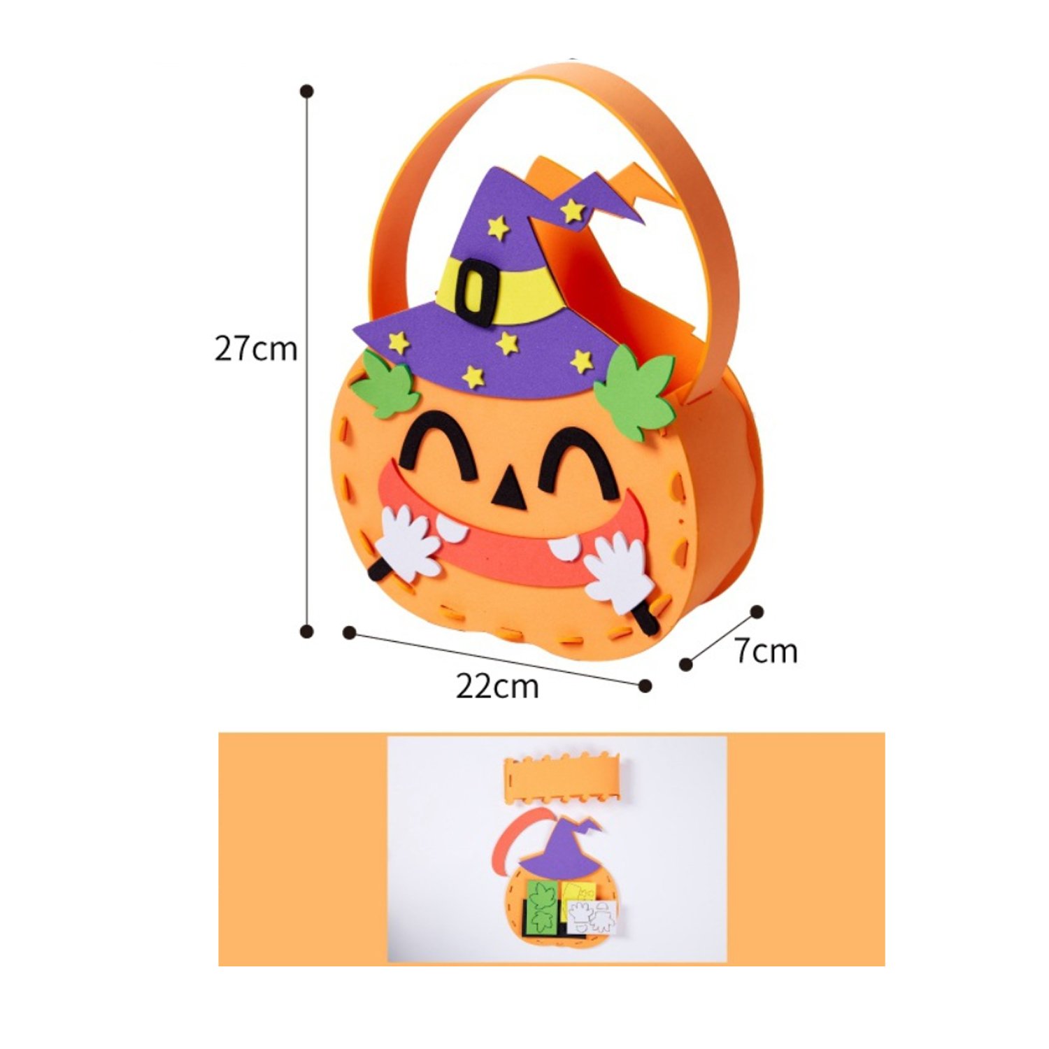 Halloween gift for children only toy pumpkin hand made material pack