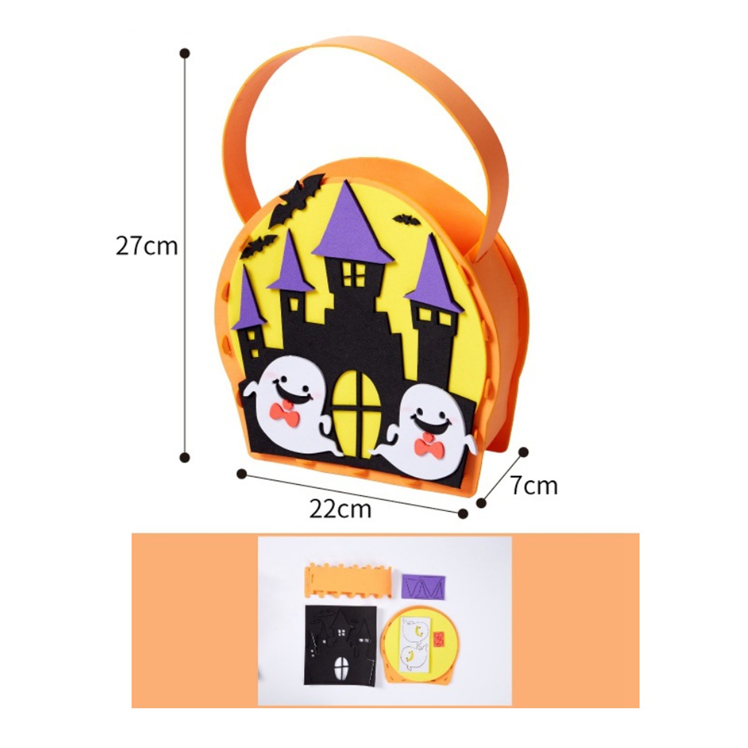 Halloween gift for children only toy pumpkin hand made material pack
