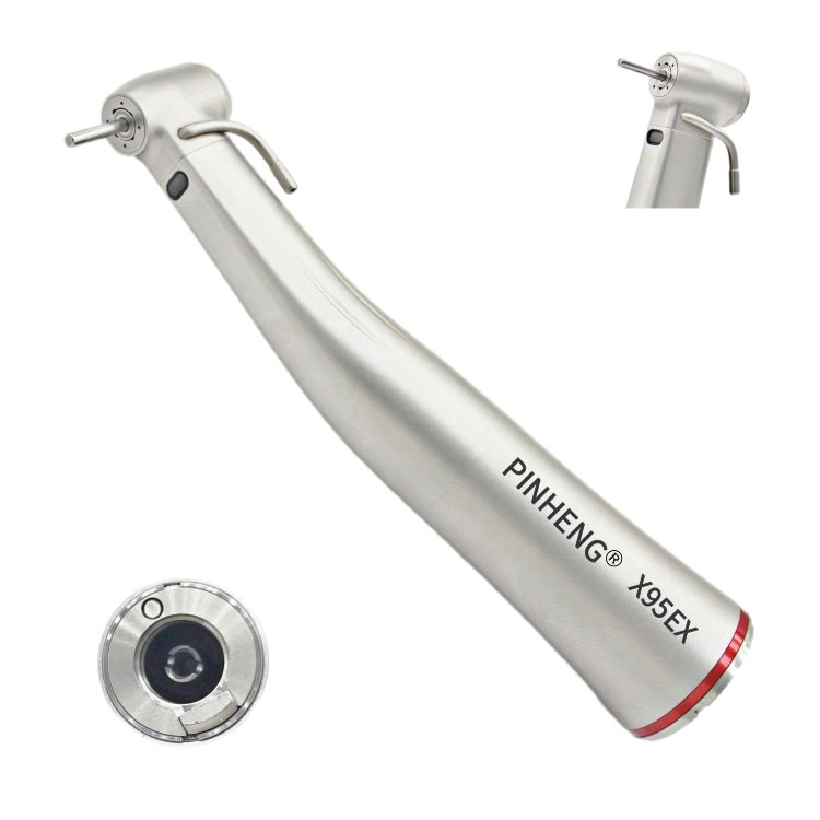 Electric dental diagonal handpiece 1:5 variable speed low speed bending steel stainless steel outer water channel design
