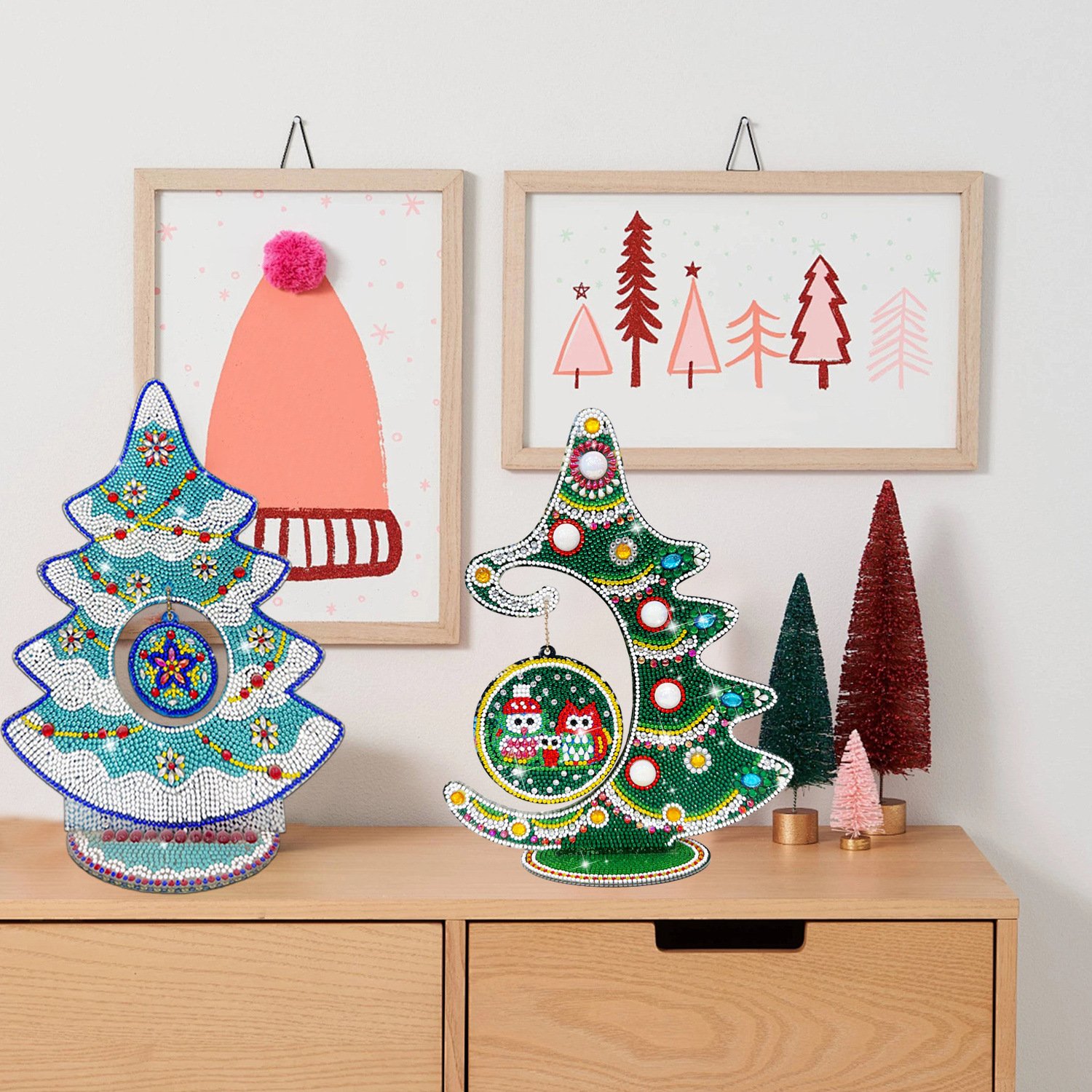 Christmas Decorative Acrylic Special Shaped Crystal Diy 5D Diamond Painting Desktop Ornament Kits