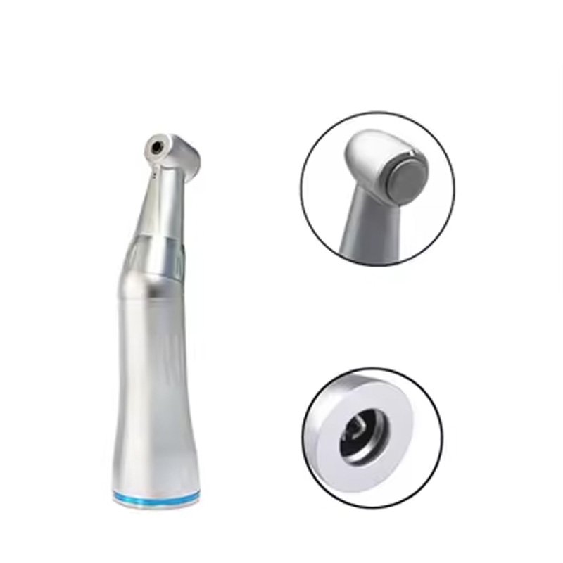 Dental 2/4 Hole Air Turbine Motor Contra Angle Handpiece Self-luminous LED High Speed Low Speed Handpiece Kit
