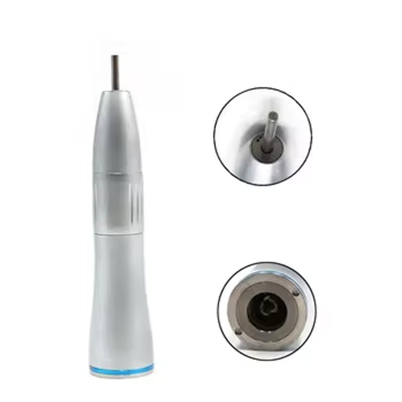 Dental 2/4 Hole Air Turbine Motor Contra Angle Handpiece Self-luminous LED High Speed Low Speed Handpiece Kit