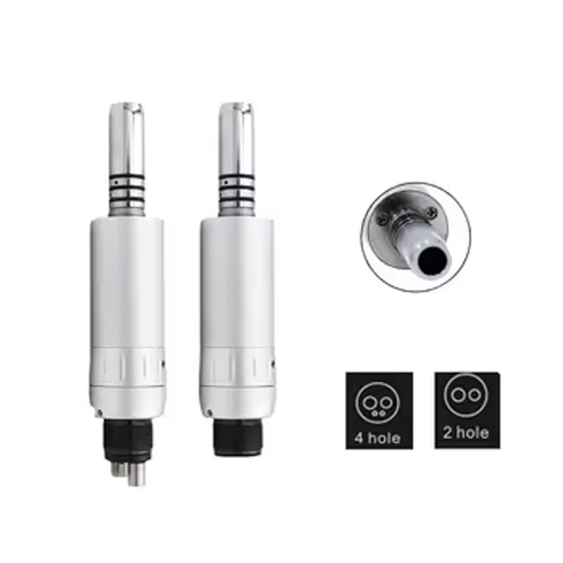 Dental 2/4 Hole Air Turbine Motor Contra Angle Handpiece Self-luminous LED High Speed Low Speed Handpiece Kit