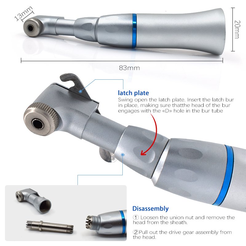 Hot Sale Dental Handpiece Set Push Button High Speed with Led and Low Speed Air Turbine Kit 2/4Hole