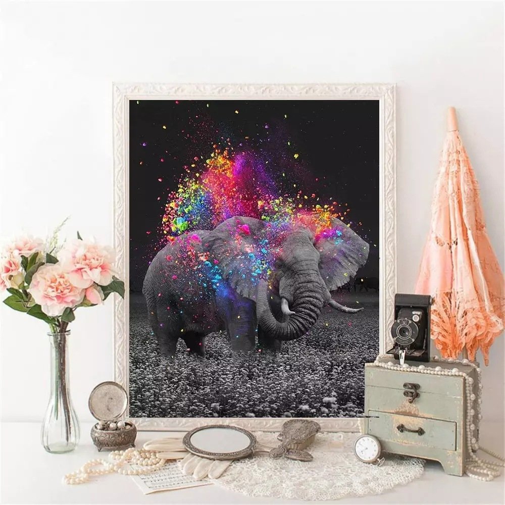 Full Diamond Shadow Wolf King Combination Paste Diamond Embroidery Decoration Painting Animal Diamond Painting