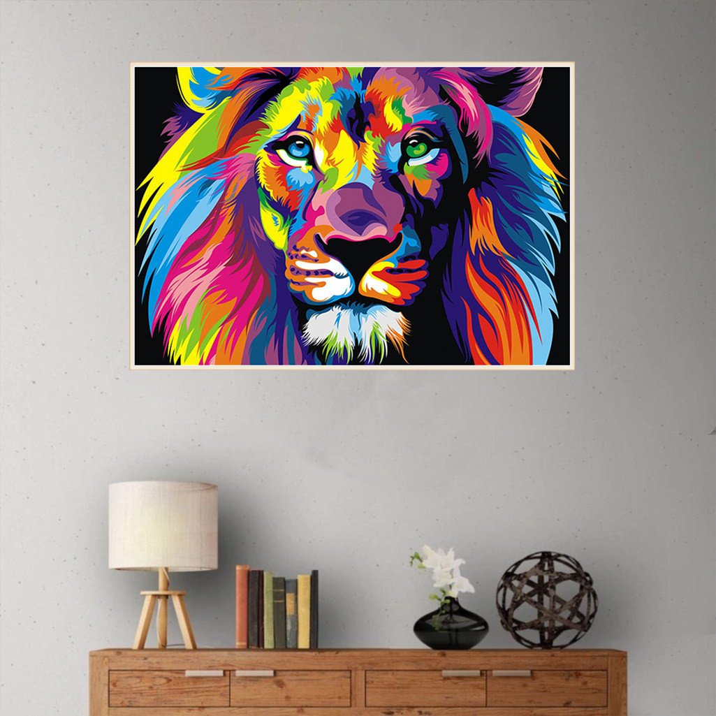 Hot sale Wholesale custom diamond painting diy 5d Diamond Painting animal tiger canvas print