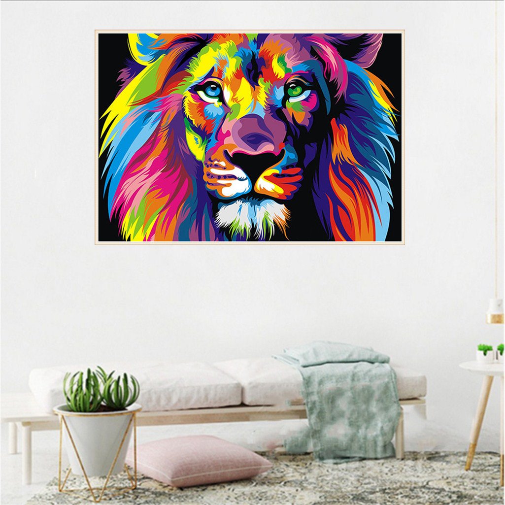 Hot sale Wholesale custom diamond painting diy 5d Diamond Painting animal tiger canvas print