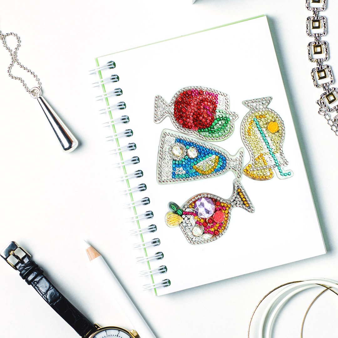For kids key chain keychain DIY 5D Diamond Painting Drill Crystal Rhinestone Cross Stitch Embroidery Art Home Decoration kit