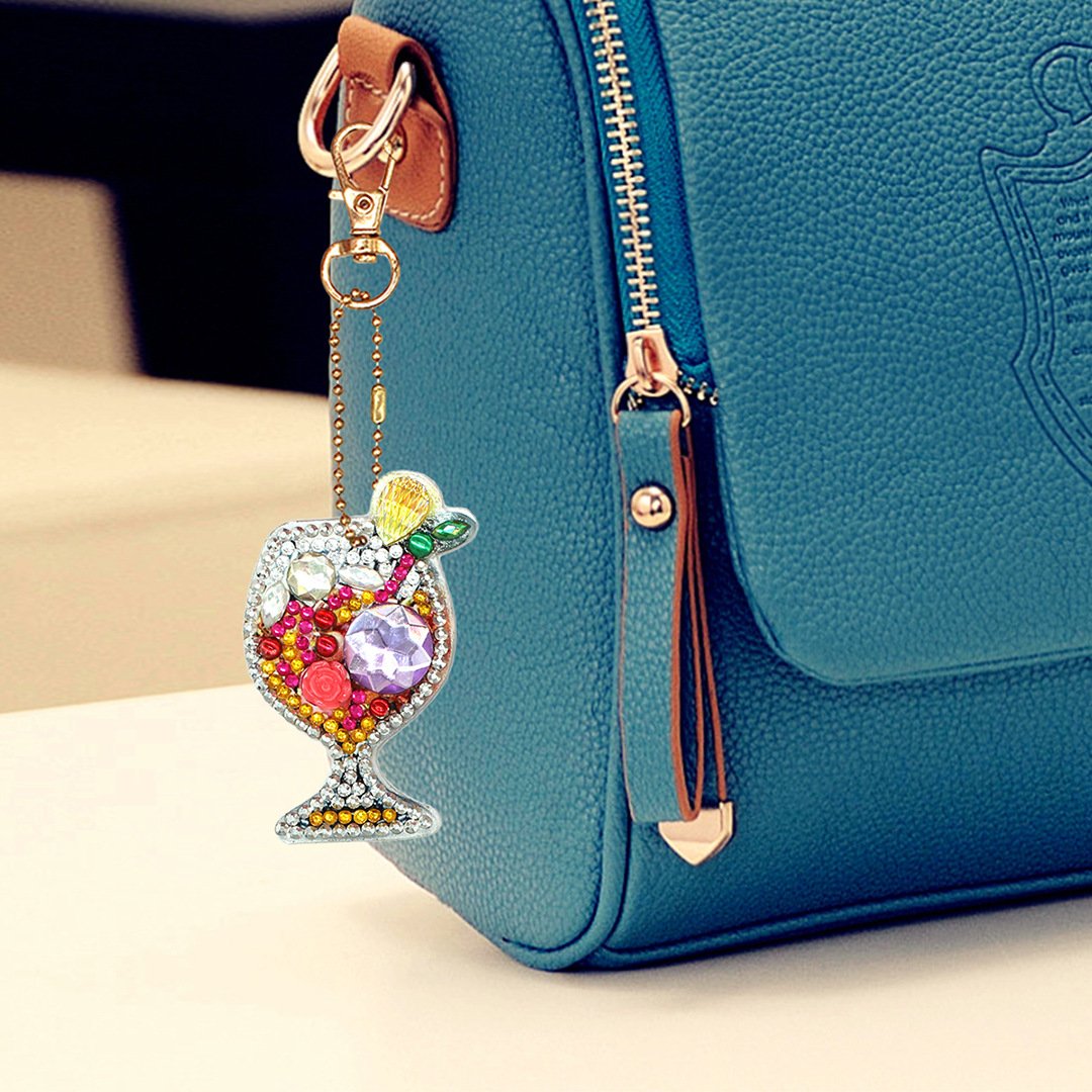 For kids key chain keychain DIY 5D Diamond Painting Drill Crystal Rhinestone Cross Stitch Embroidery Art Home Decoration kit