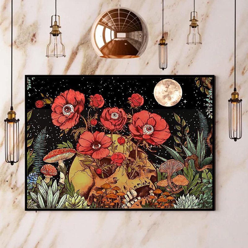 Halloween Skull Diamond Painting Kits for Adults DIY Full Drill Diamond Paintings for home decor