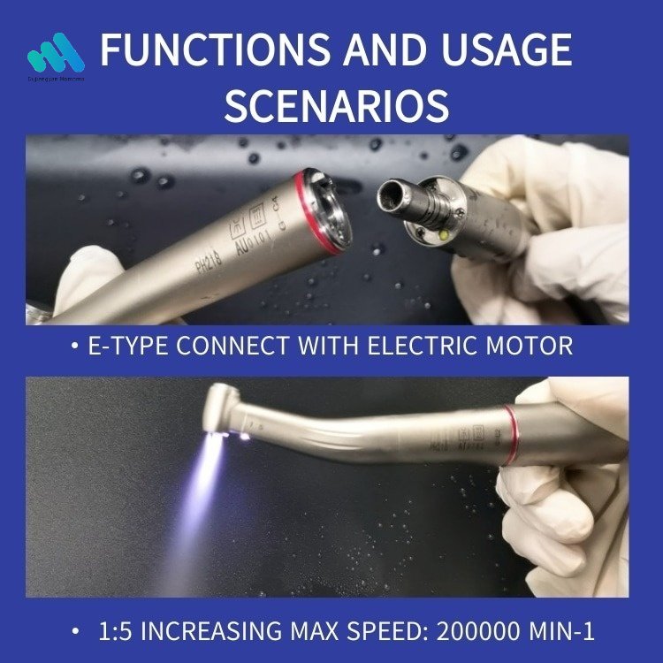 Good Quality Dental Laboratory Equipment Increasing Speed Turbine Type Water Spray Handpiece
