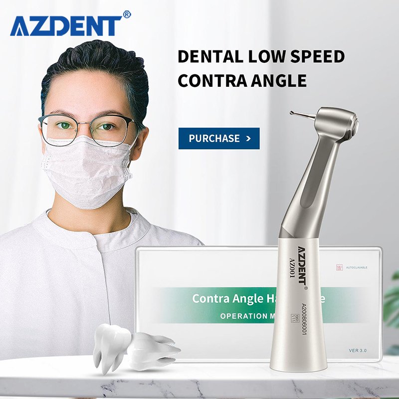 New Design Baistra Push Button Dental Contra Angle Low Speed Handpiece
