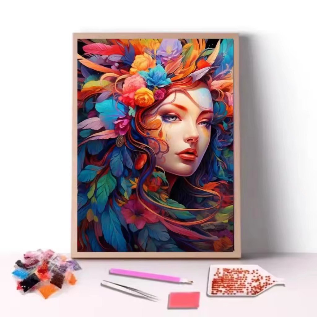 Handmade professional 5D diamond painting DIY customized material packaging size suitable for adults