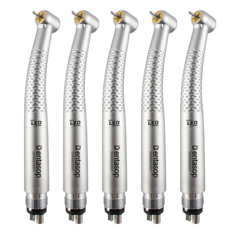 Factory supply high quality high speed dental handpiece with five point water spray five led