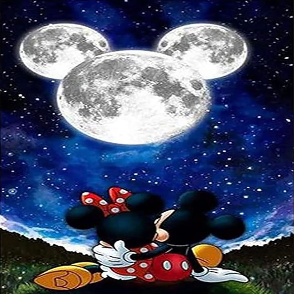 Animated Character Diamond Painting Highly Popular Character Diamond Painting Cute Night Scene Diamond Painting 30*40cm