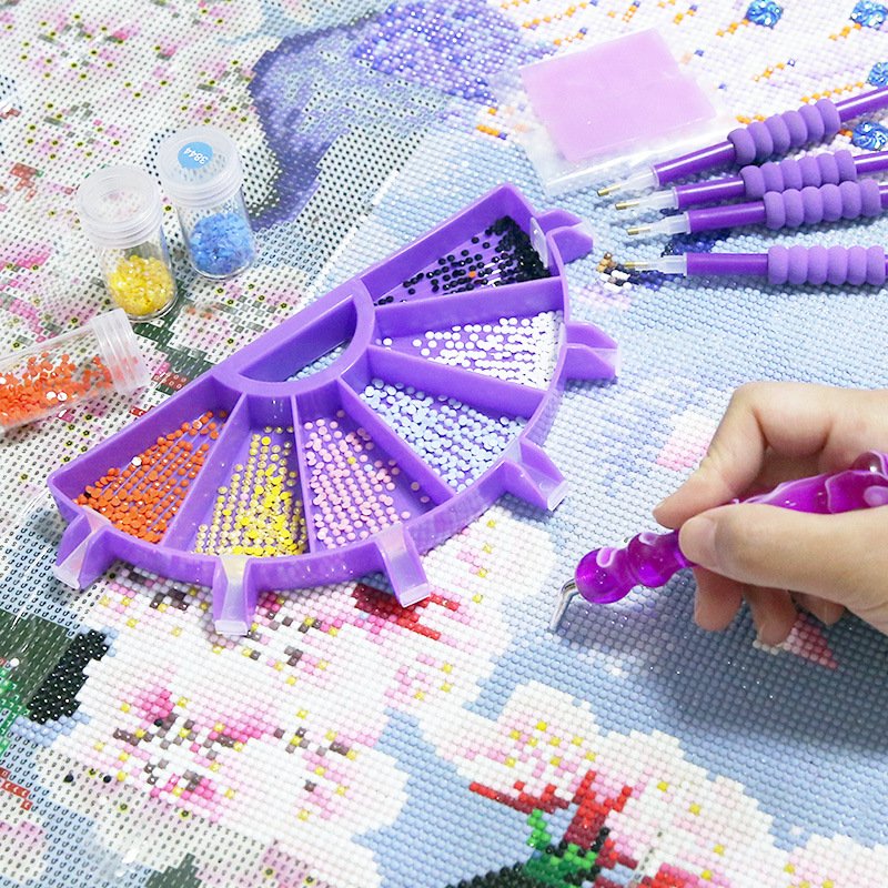 Diamond Painting New Multifunctional Turn Drill Tray DIY Dot Drill Pen Diamond Storage Tray Diamond Embroidery Sieve Drill Tool
