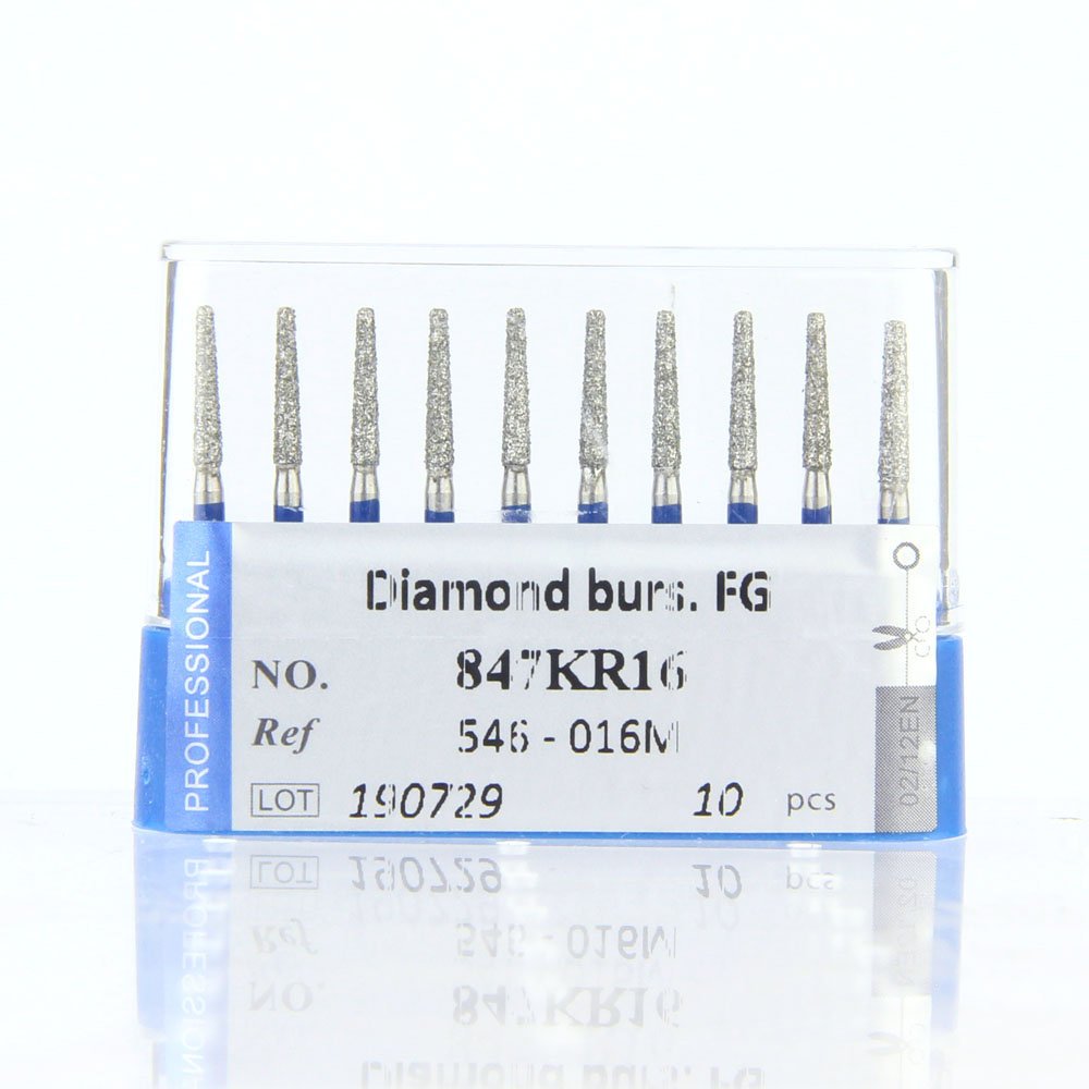 Standard Diamond Dental Burs Clinical High Speed Handpiece Grinding Polishing Tips