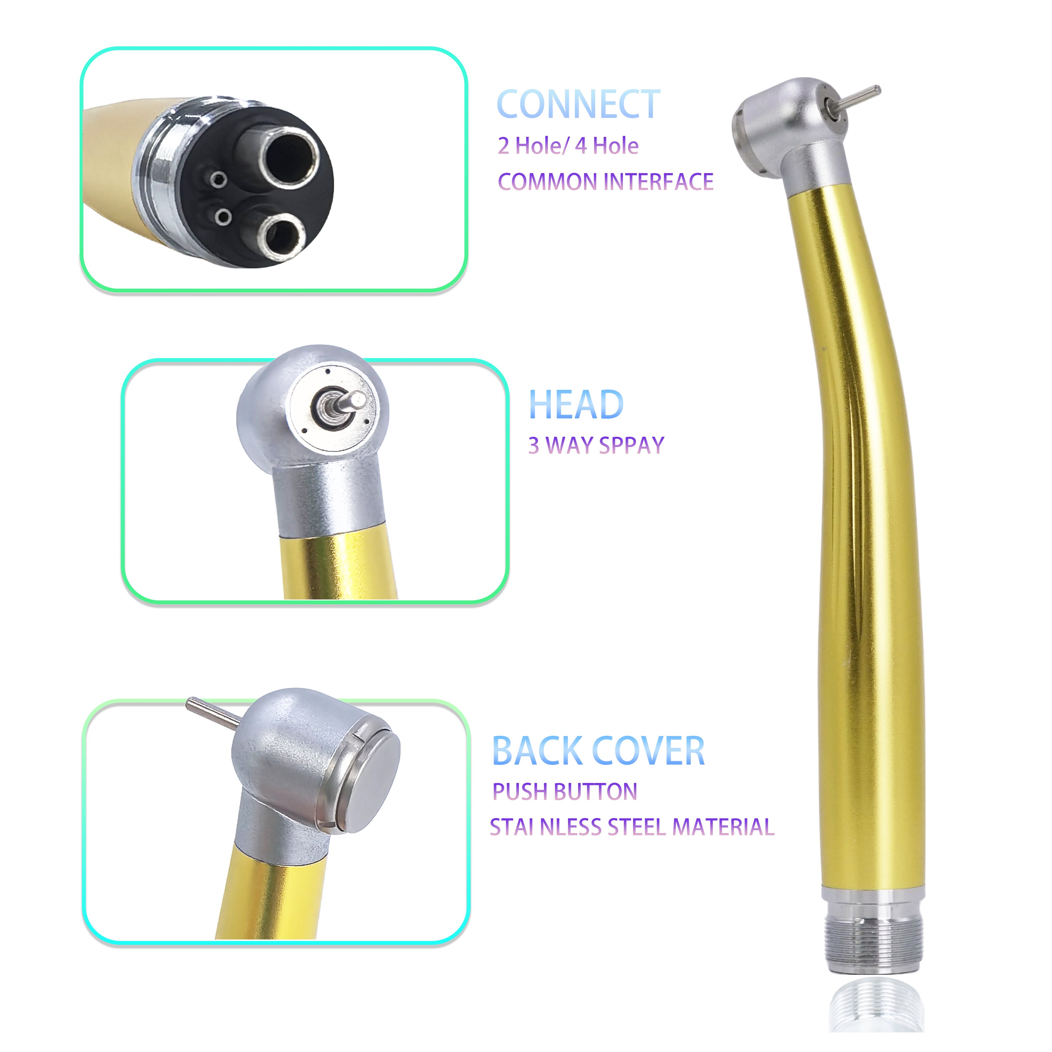 dental handpiece 45 degree high speed electric handpiece dental turbine dental handpiece