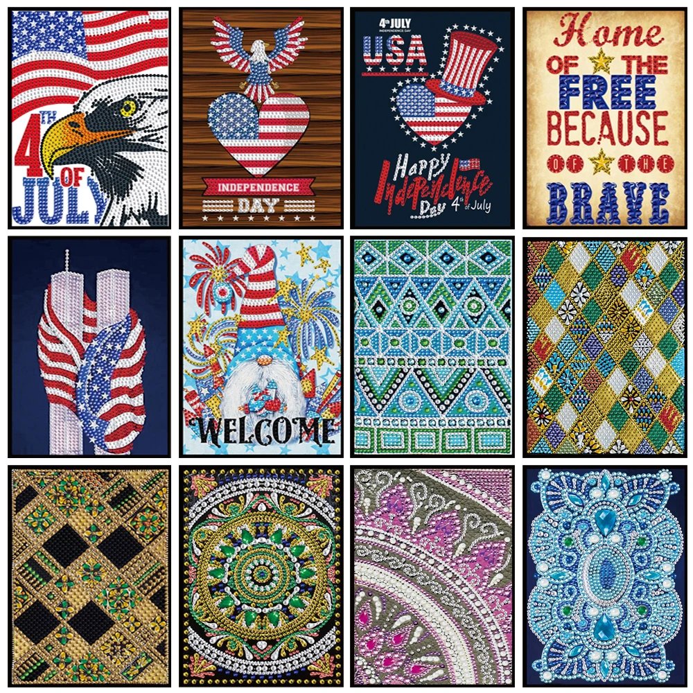 Special Shaped Diamond Painting Embroidery Rhinestone Book Blank Page Sketchbook,5D DIY Diamond Painting A5 50 Pages Notebook