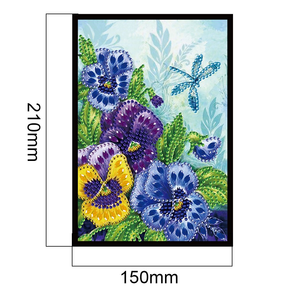 Special Shaped Diamond Painting Embroidery Rhinestone Book Blank Page Sketchbook,5D DIY Diamond Painting A5 50 Pages Notebook