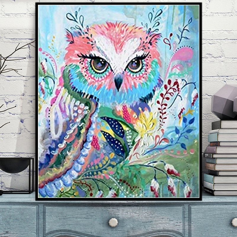 Ouyu ODM OEM 5D DIY Diamond Painting Kit Premium Velvet Canvas Full Square Drill Cartoon Europe Printed Embroidery Painting