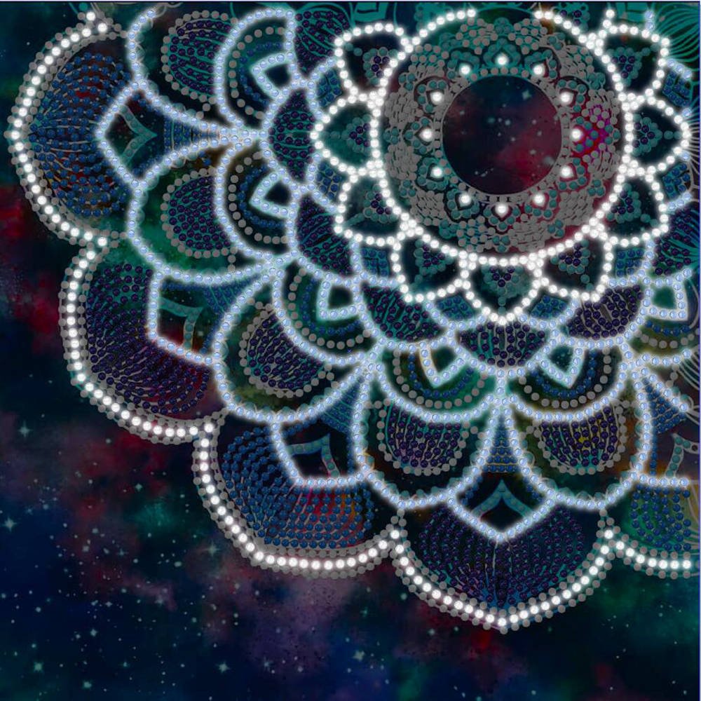 Diy Luminous Diamond Painting Wholesale Special Shaped Drill Mandala Handmade Diamond Embroidery Art Canvas Painting For Adults