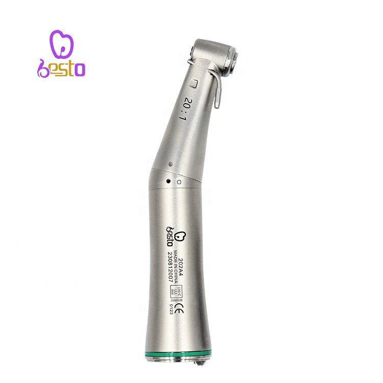 Dental 20:1 Implant Contra Angle Fiber Optic Handpiece Stainless Steel Dentistry Equipment Low Speed Implant Handpiece