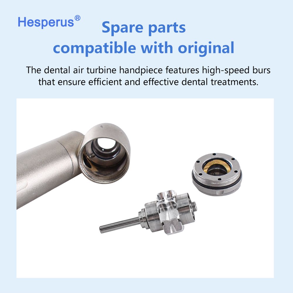 X450L Air Turbin Dental 45 Degree LED Fiber Optic High Speed Extraction Handpiece Button Compatible for NSK Coupler