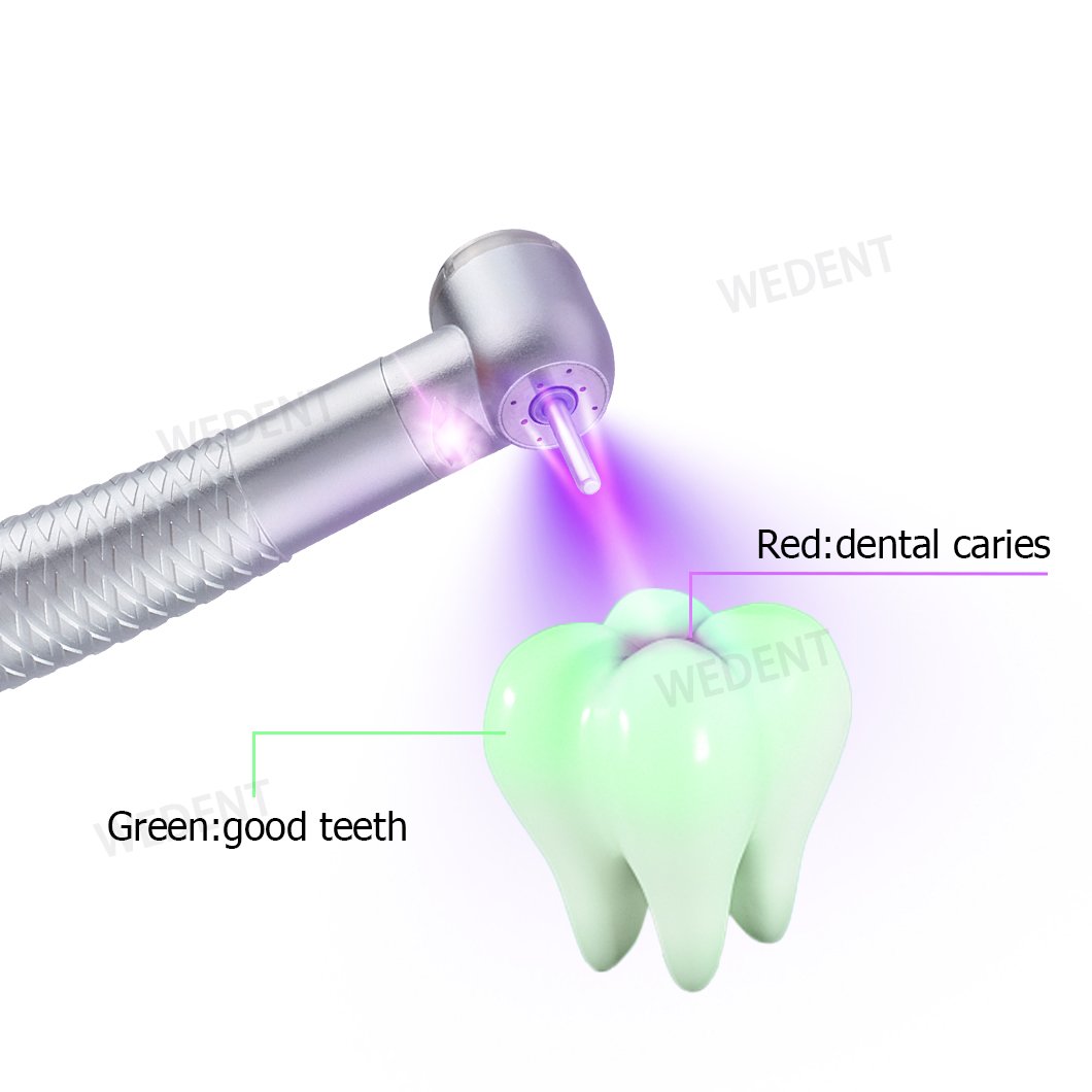 Medical Supply Push Button Handpiece E-gen LED Light 2/4 Holes High Speed Dental Handpiece with 4 Water Spray