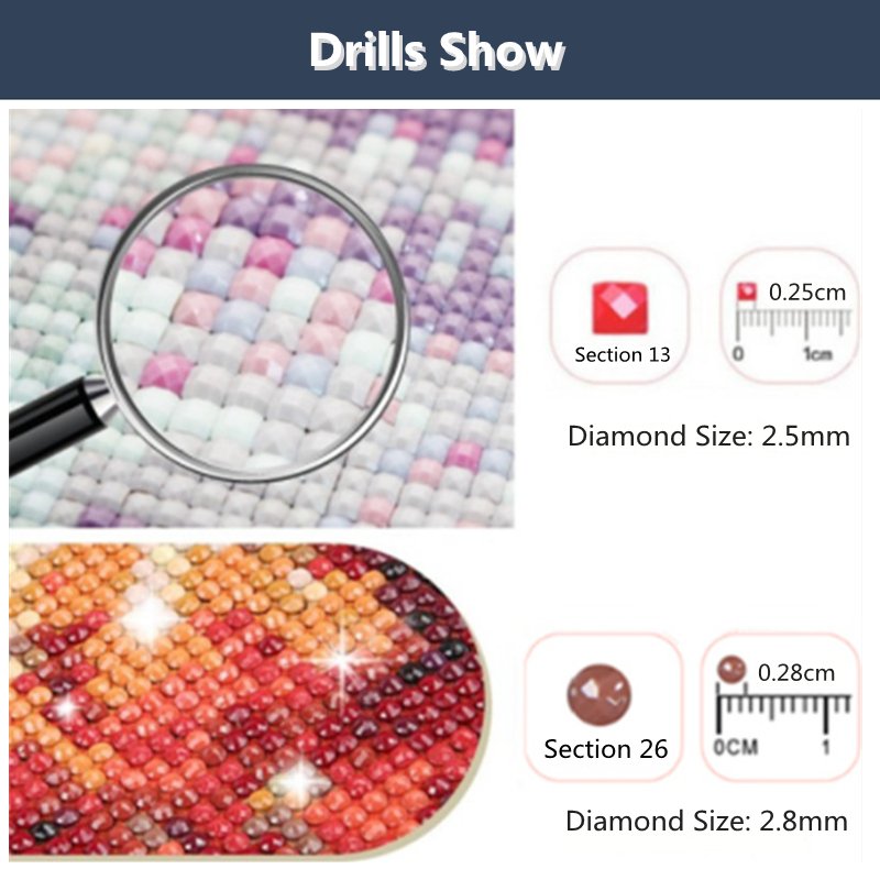 R-DP003 Resin Square Full Drills with AB/Crystal/Fairy Dust/Metal Bead Soft Short Lint Canvas Butterfly 5D DIY Diamond Painting