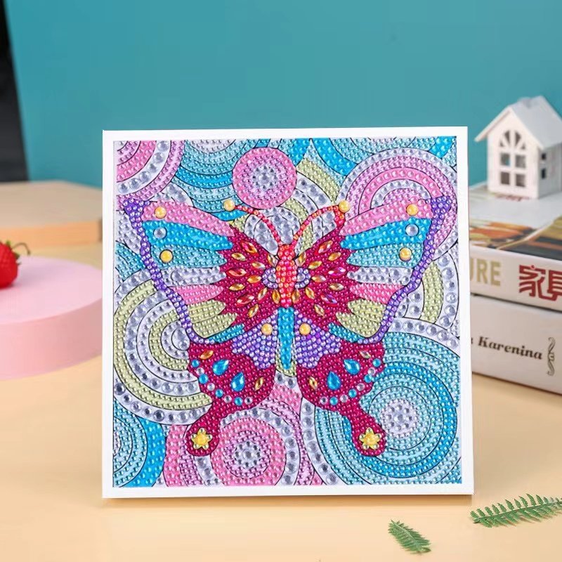 Children's Educational Handmade Cartoon Kid Diamond Painting Shaped Diamond Painting With Picture Frame