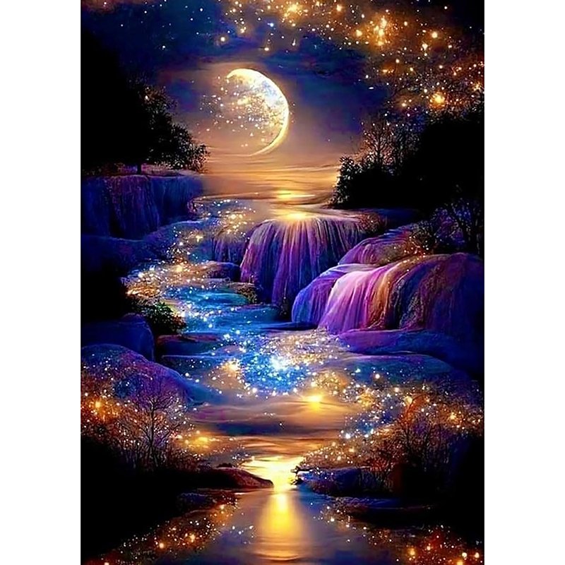 Evening landscapes diamond doz kit full drill diamond art puzzle crystal beads painting