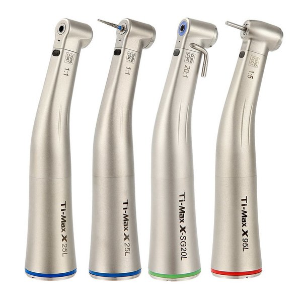 Dental LED 20:1 Contra Angle Fiber Optical External Water Spray Surgical Reduction Low Speed Handpiece