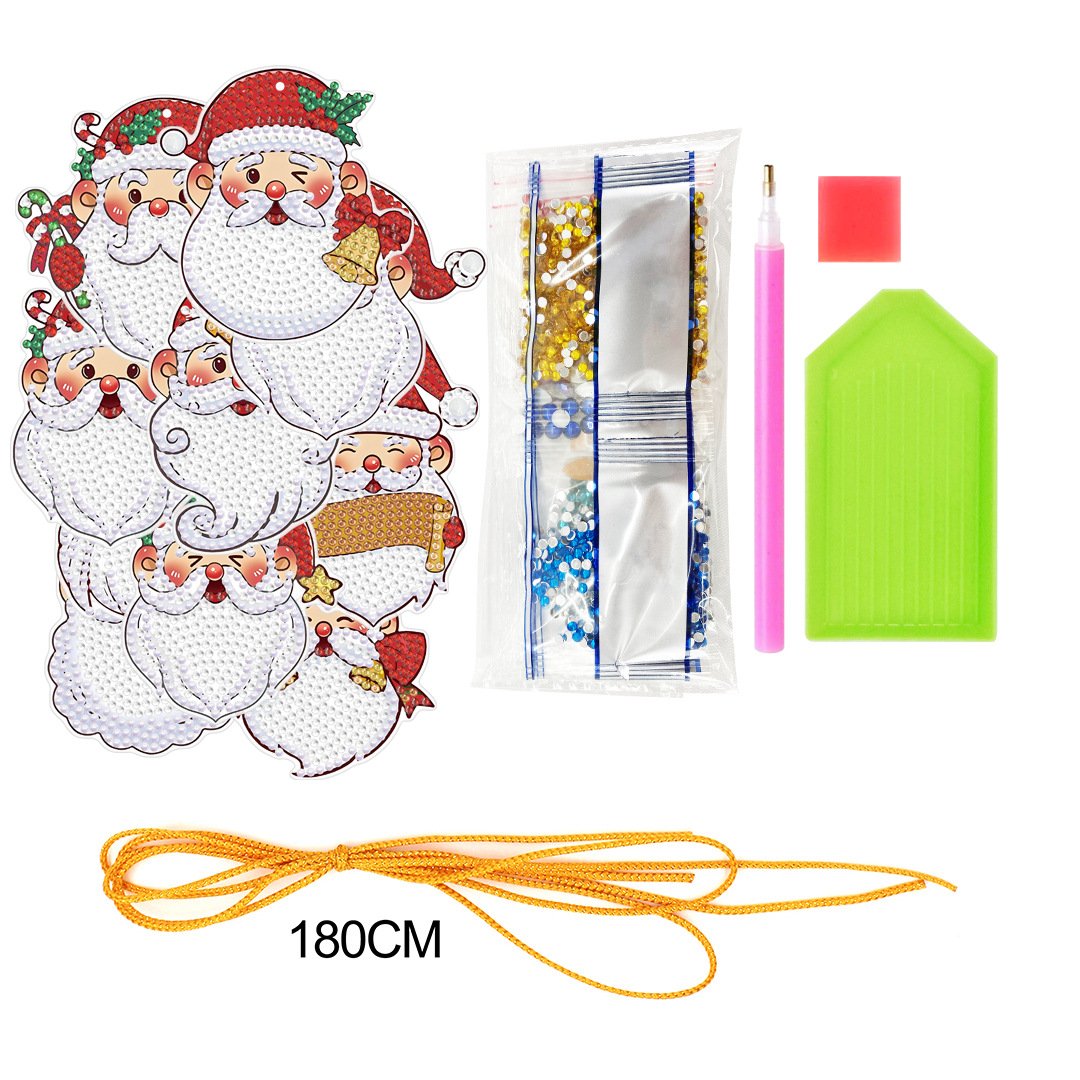 Diamond painting creative DIY cartoon handmade diamond sticker lightweight PET decorative pendant for Easter Christmas